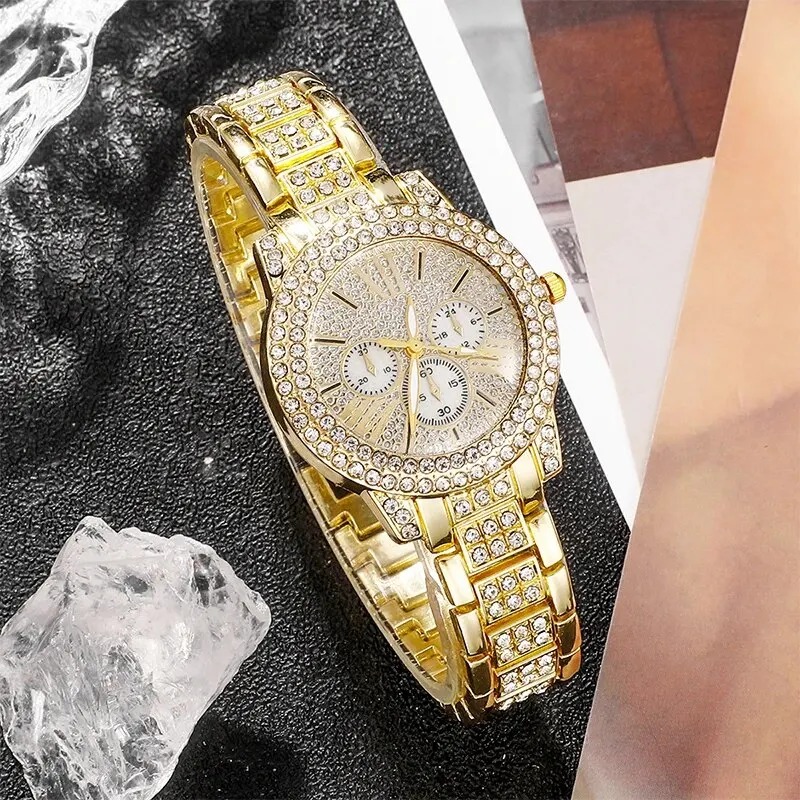 Women's Quartz Watch Gold Luxu - Luxury Watch & Jewellery 리뷰 및 가격
