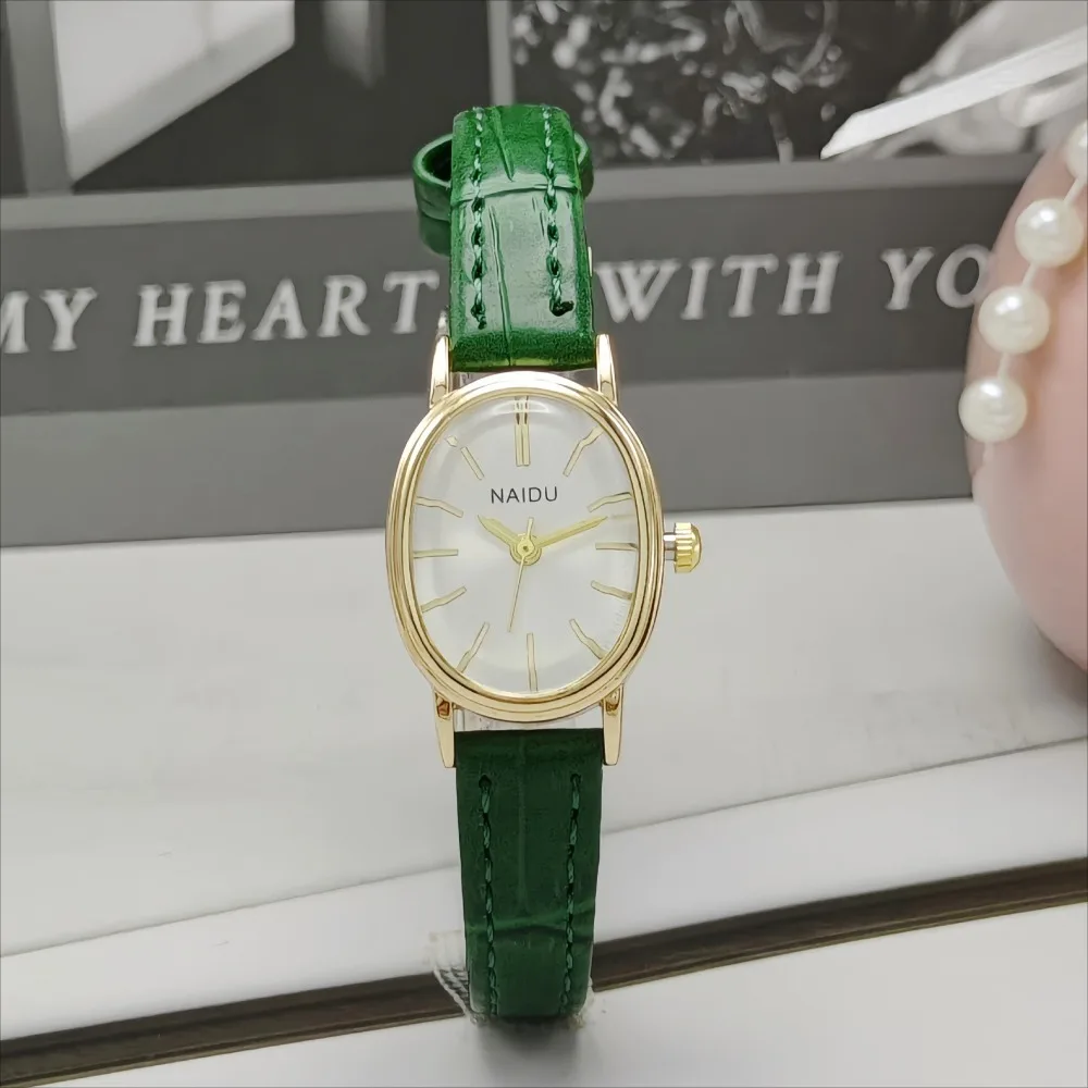 Fashion Brand Women Oval Dial  - Luxury Watch With Leather Strap 리뷰 및 가격