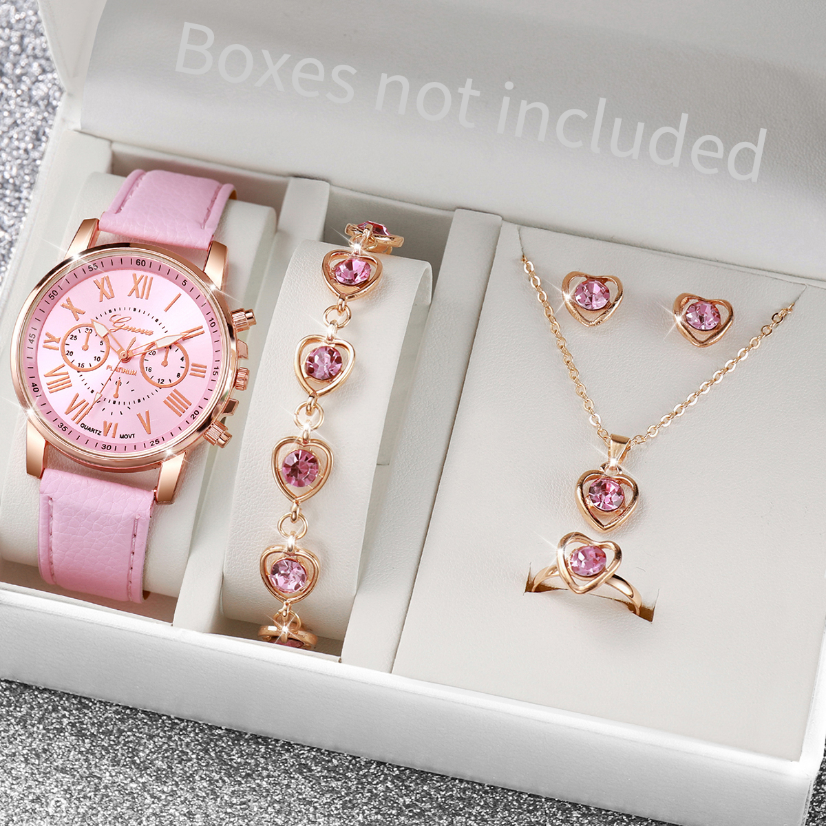 5/6PCS Luxury Women Watches Je - Luxury Watch Leather Strap 리뷰 및 가격