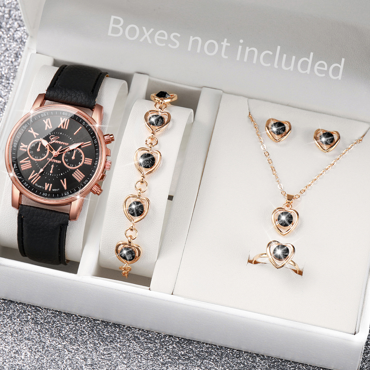 5/6PCS Luxury Women Watches Je - Luxury Watch Leather Strap 리뷰 및 가격