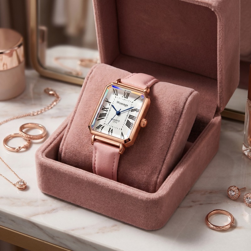 Fashion Rectangle Quartz Watch - Luxury Watch With Leather Strap 리뷰 및 가격