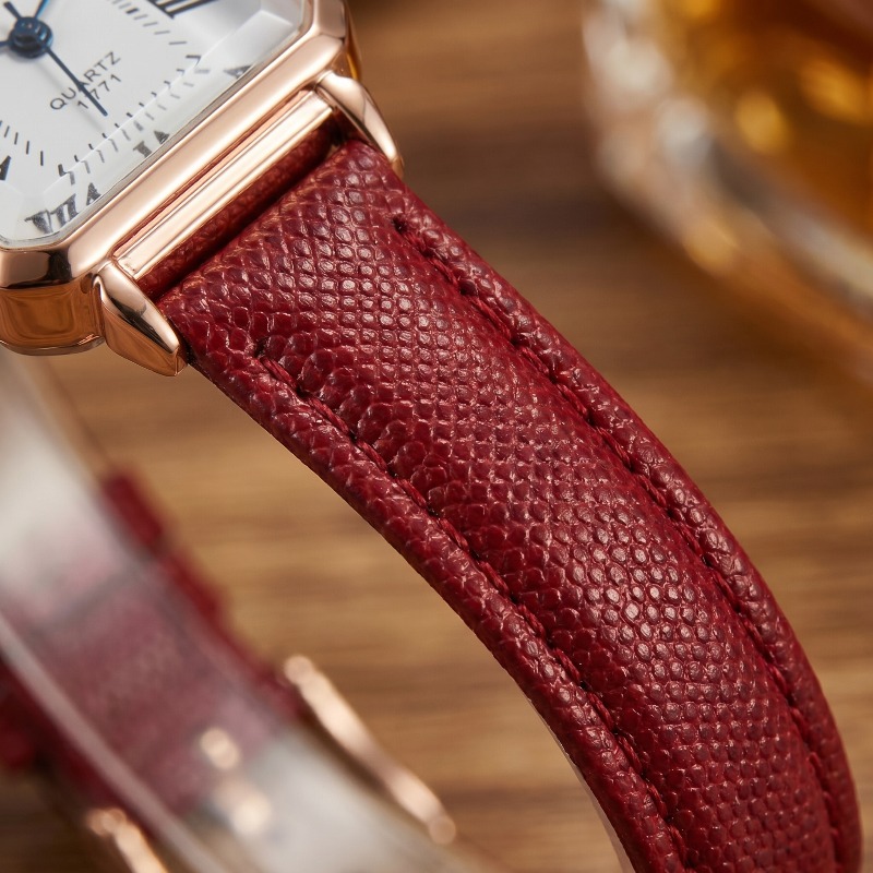 Fashion Rectangle Quartz Watch - Luxury Watch With Leather Strap 리뷰 및 가격
