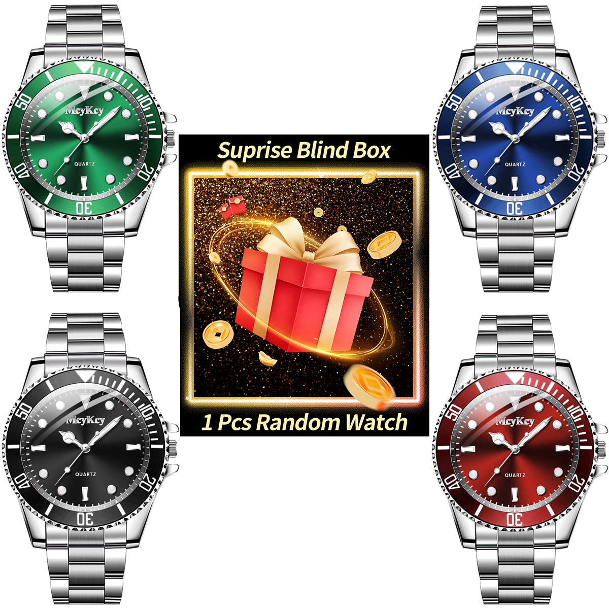 1PC Surprise Mystery Watch Bli - Luxury Watch Deals 리뷰 및 가격