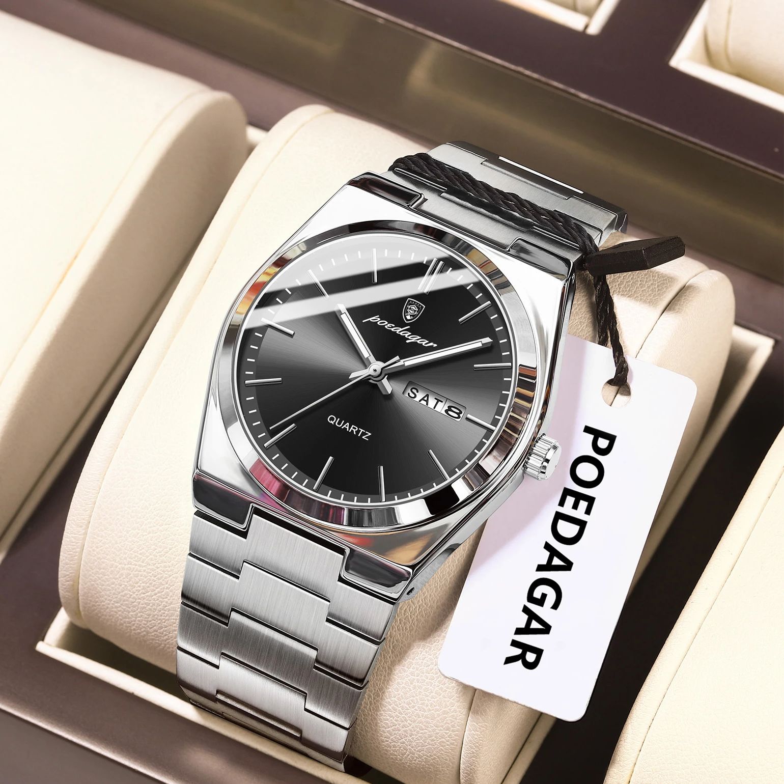 POEDAGAR Luxury Men's Quartz W - Luxury Watch Cartier 리뷰 및 가격