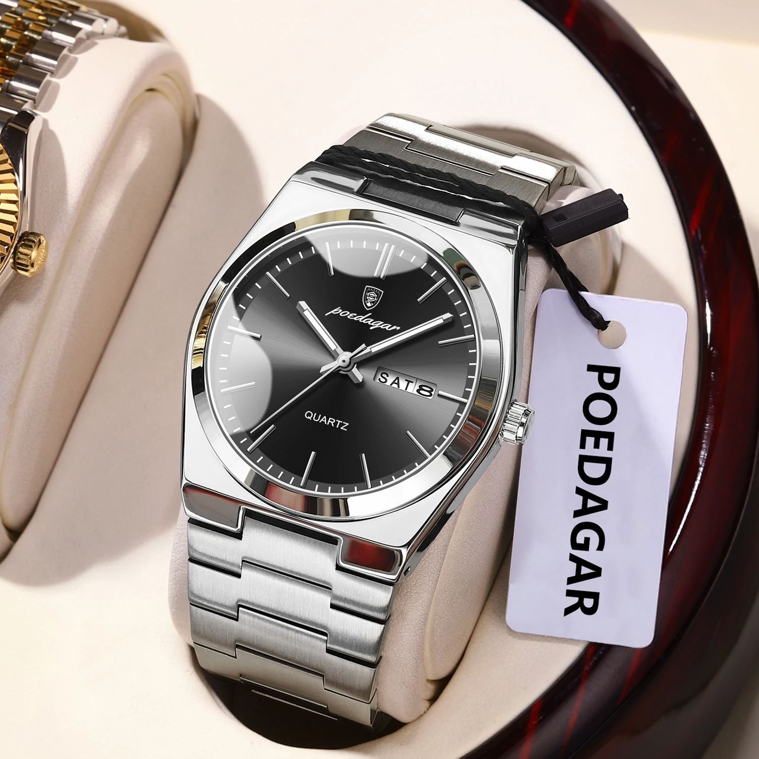 POEDAGAR Luxury Men's Quartz W - Luxury Watch Cartier 리뷰 및 가격
