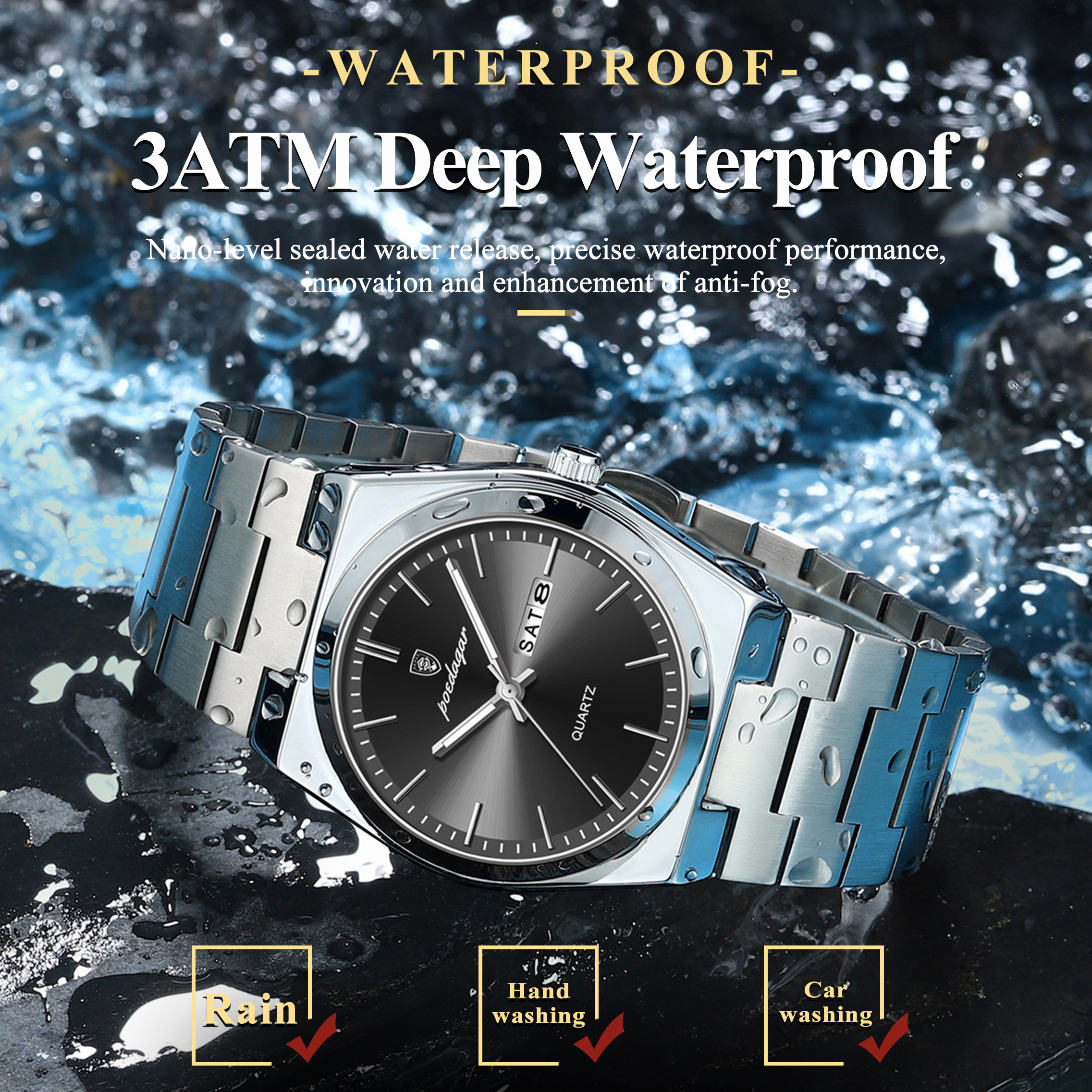 POEDAGAR Luxury Men's Quartz W - Luxury Watch Cartier 리뷰 및 가격