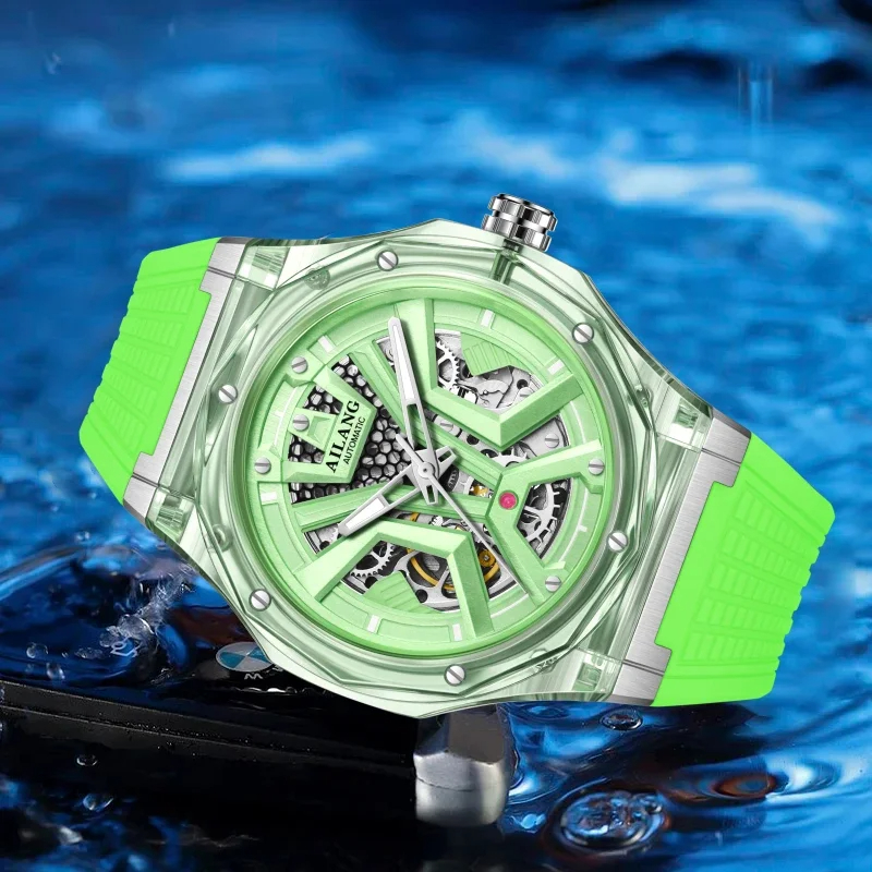 AILANG Brand Sports Men Mechan - Luxury Watch With Rubber Strap 리뷰 및 가격