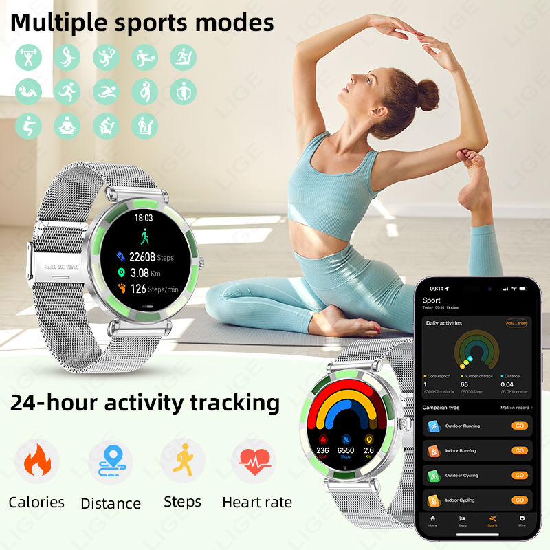 LIGE Luxury Women Smart Watche - Luxury Watch Hd 리뷰 및 가격