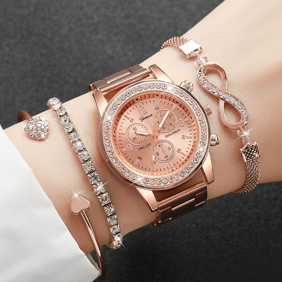 4PCS/Set Luxury Rhinestone Wom - Luxury Watch Safe 리뷰 및 가격