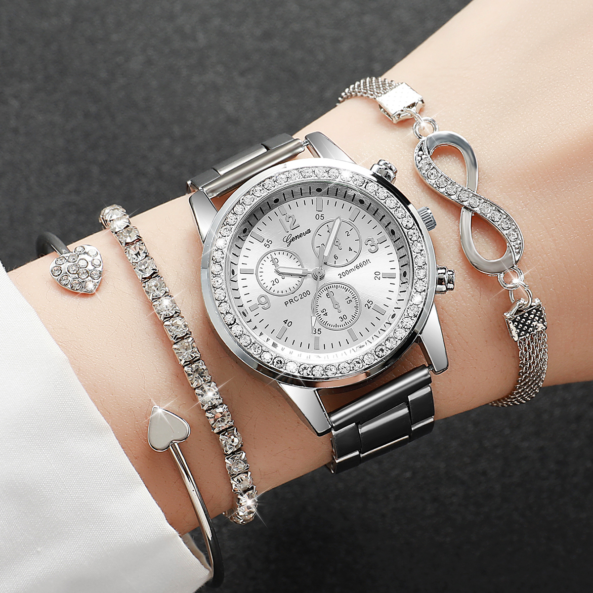 4PCS/Set Luxury Rhinestone Wom - Luxury Watch Safe 리뷰 및 가격