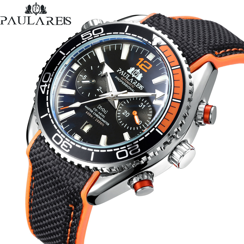 PAULAREIS P Luxury Men Automat - Luxury Watch With Rubber Strap 리뷰 및 가격
