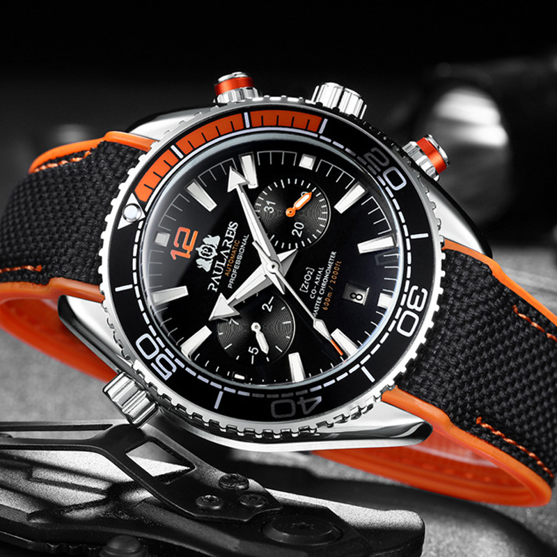 PAULAREIS P Luxury Men Automat - Luxury Watch With Rubber Strap 리뷰 및 가격