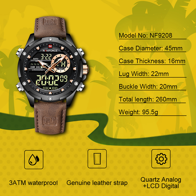 New NAVIFORCE Men Watches Quar - Luxury Watch Low Price 리뷰 및 가격