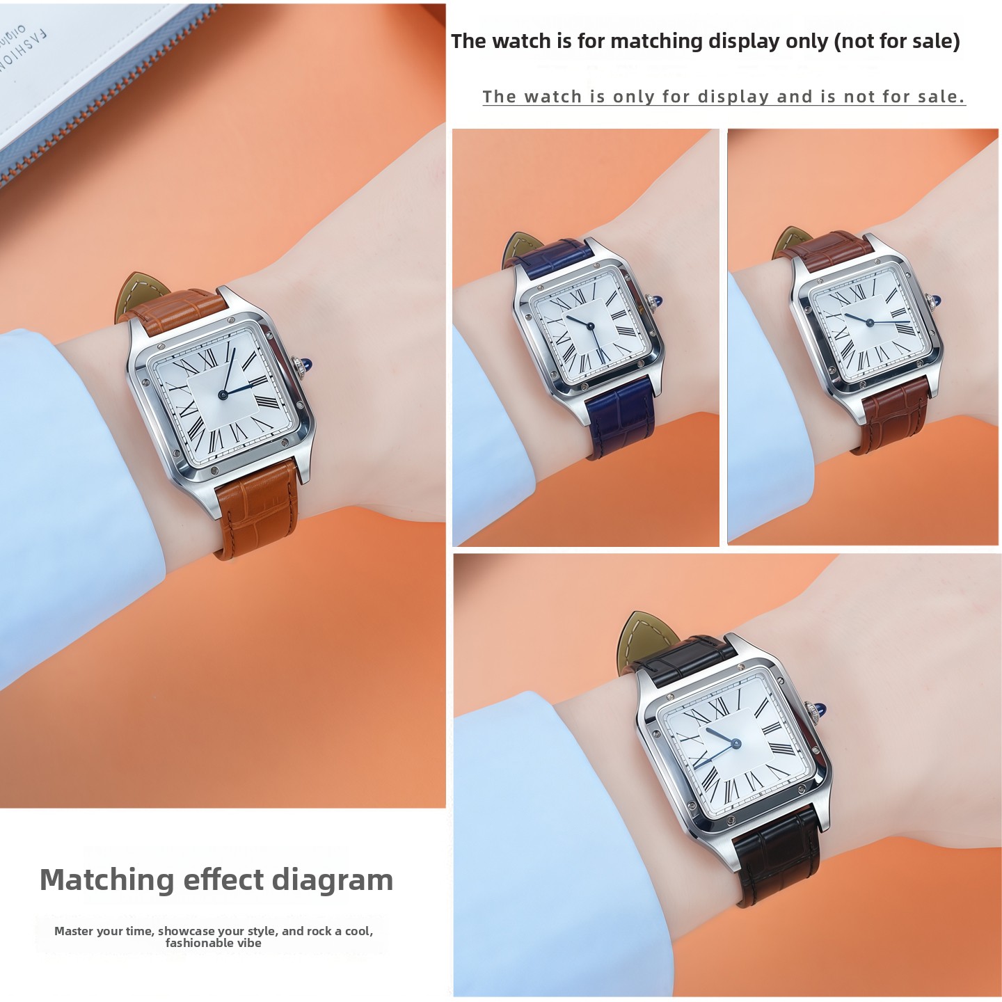 Genuine Leather Strap Replacem - Luxury Watch Cartier 리뷰 및 가격