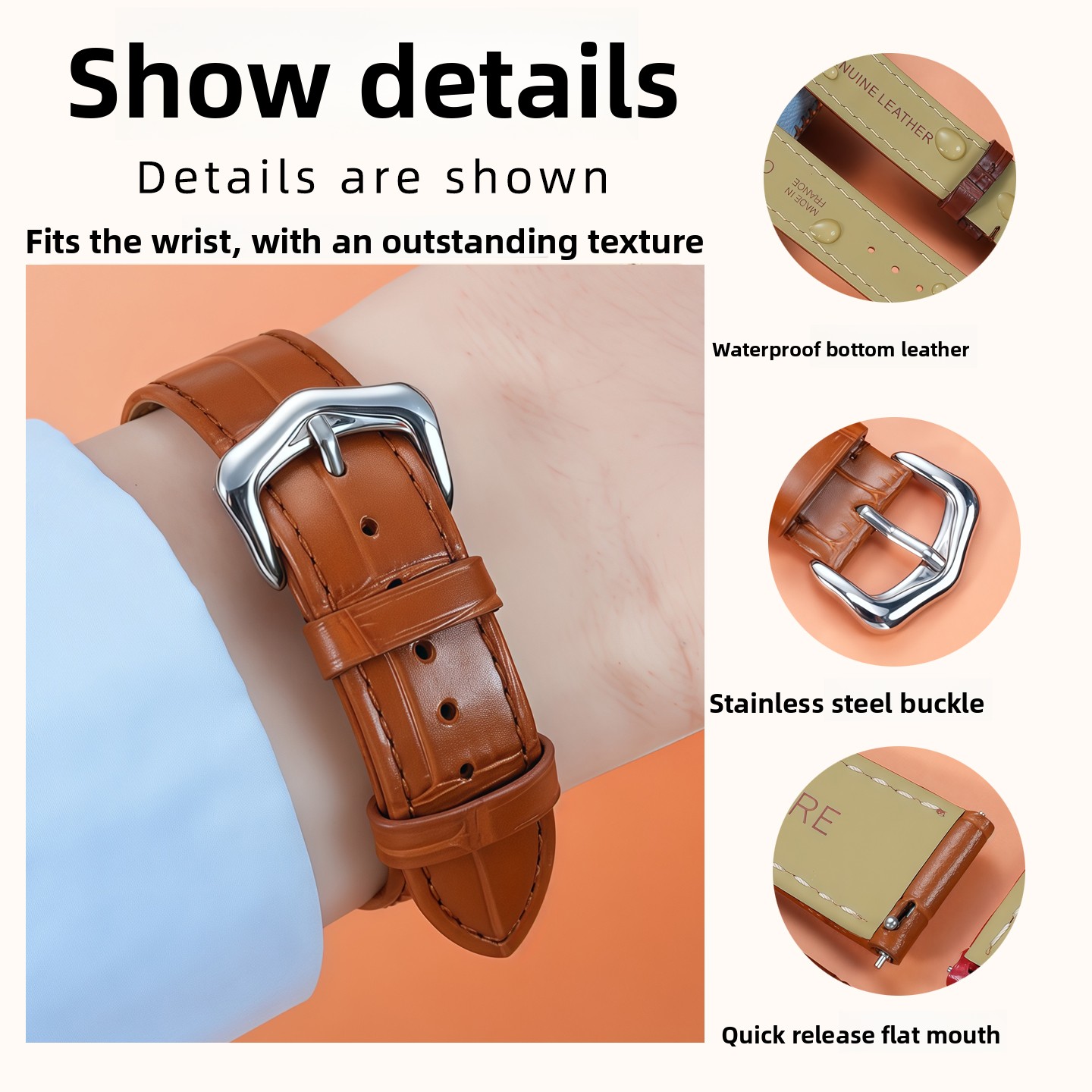 Genuine Leather Strap Replacem - Luxury Watch Cartier 리뷰 및 가격
