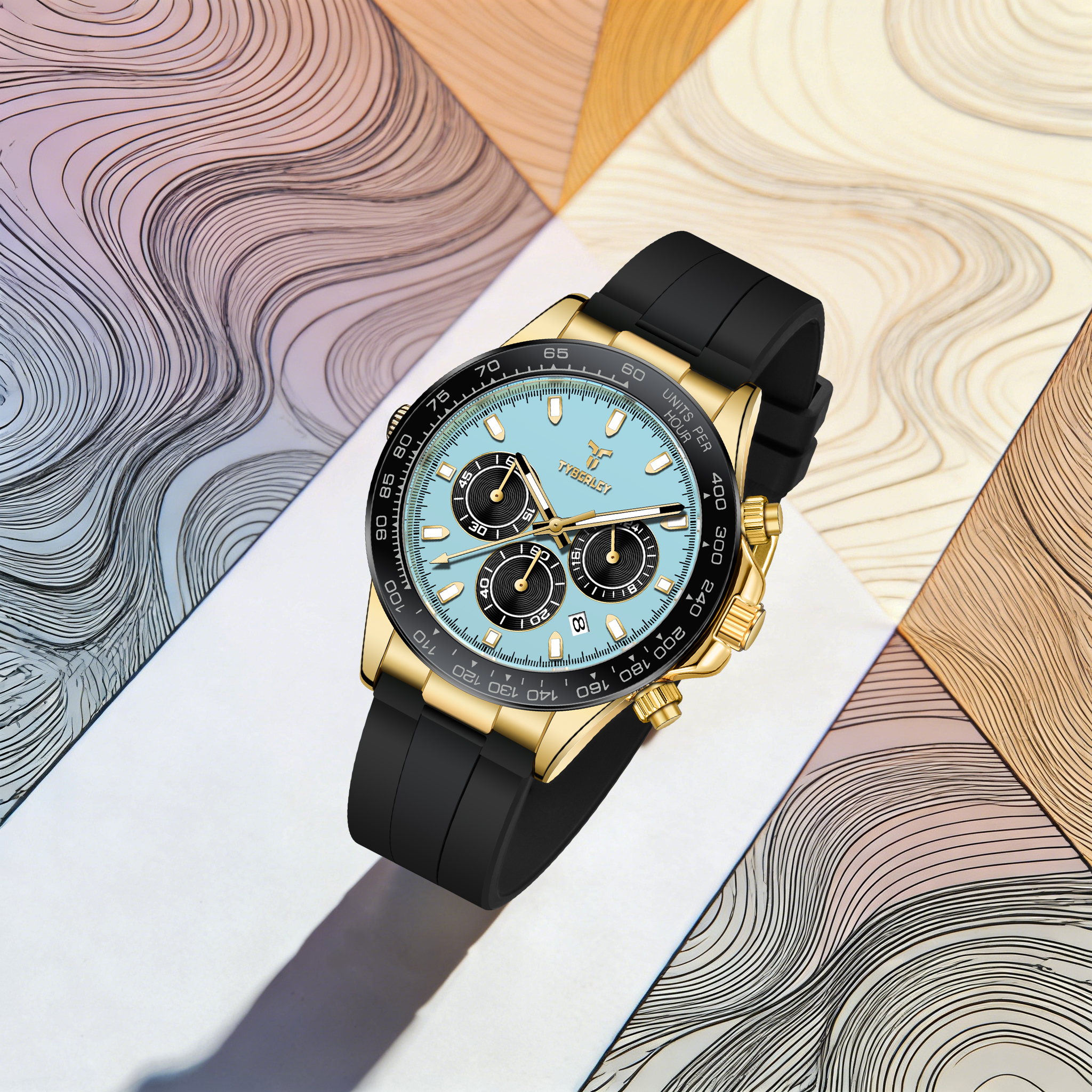 TYBERLEY Sophisticated Eleganc - Luxury Watch With Rubber Strap 리뷰 및 가격
