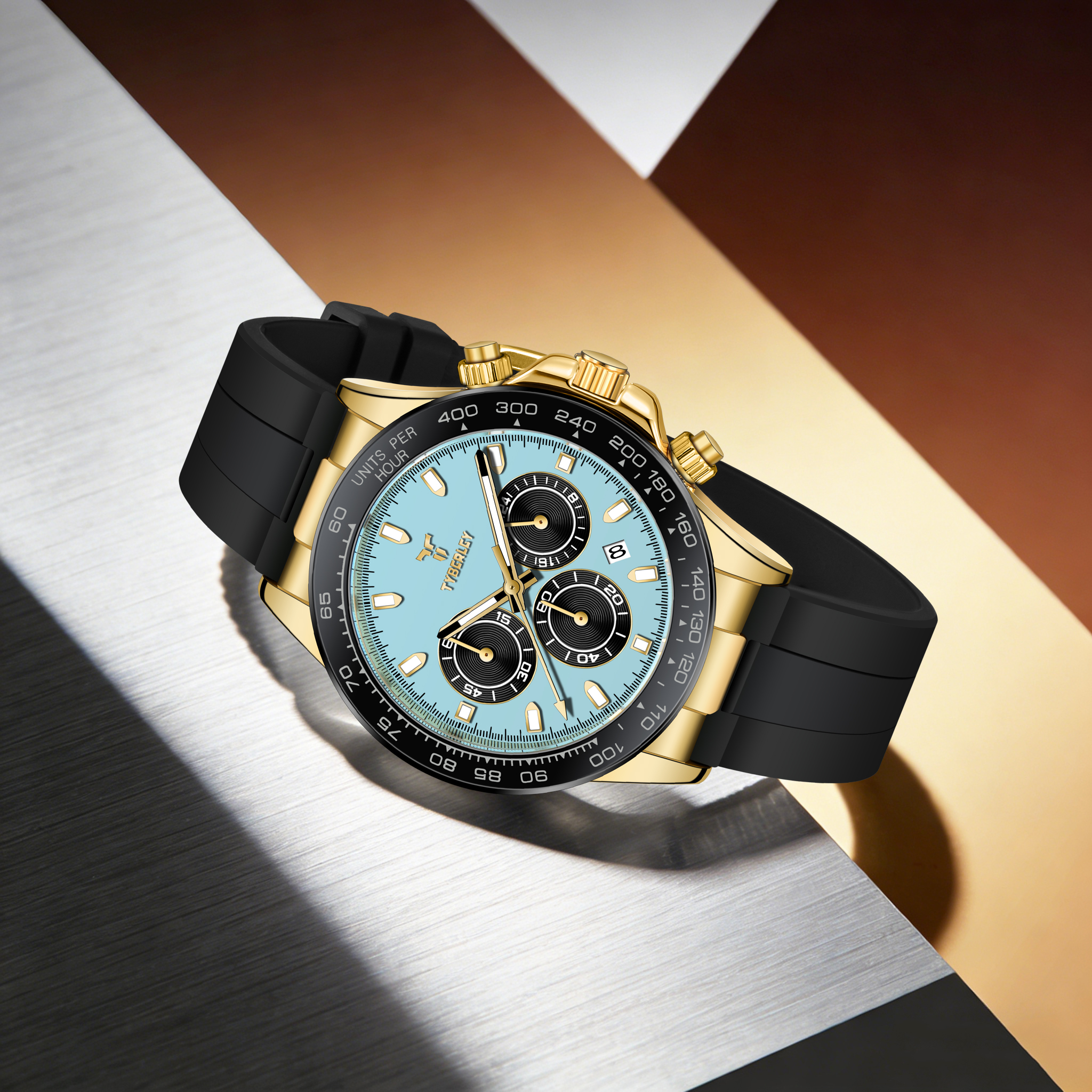 TYBERLEY Sophisticated Eleganc - Luxury Watch With Rubber Strap 리뷰 및 가격