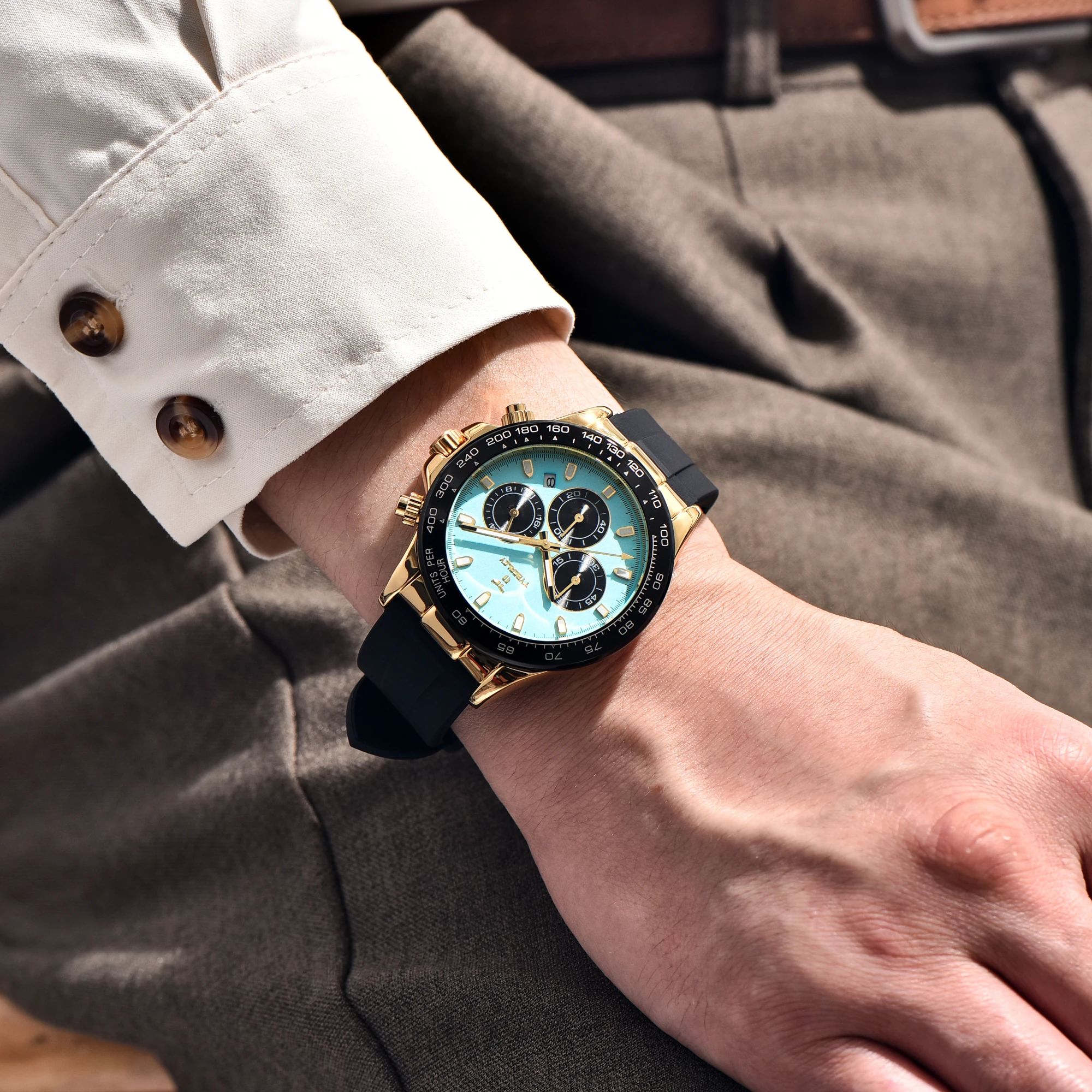 TYBERLEY Sophisticated Eleganc - Luxury Watch With Rubber Strap 리뷰 및 가격