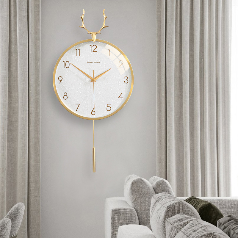 Nordic clock light luxury wall - Luxury Watch Wall Clock 리뷰 및 가격