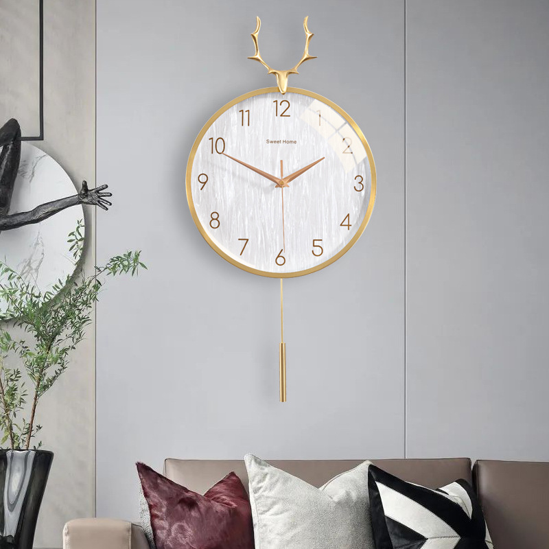 Nordic clock light luxury wall - Luxury Watch Wall Clock 리뷰 및 가격