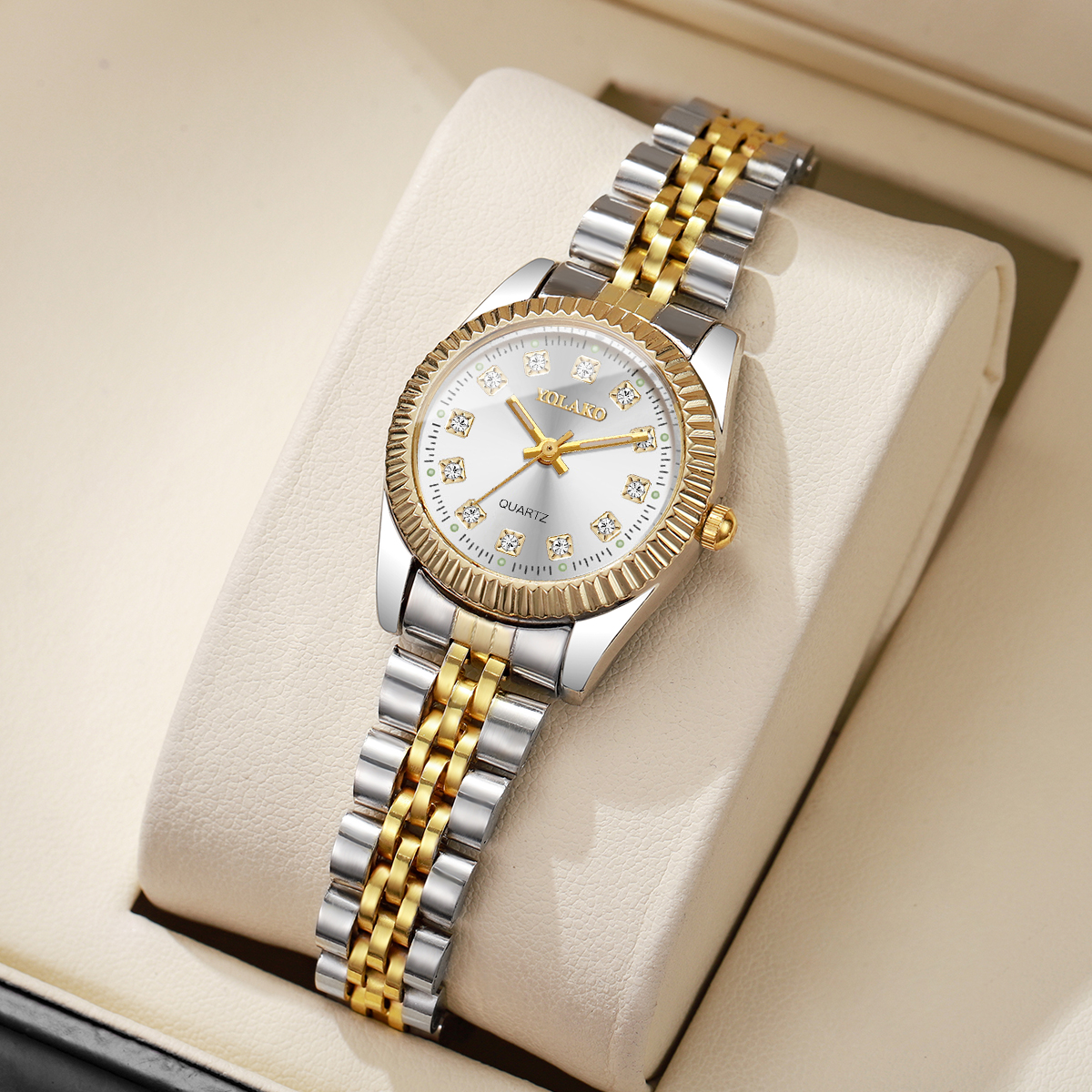 Fashion Rhinestone Women Quart - Luxury Watch Safe 리뷰 및 가격