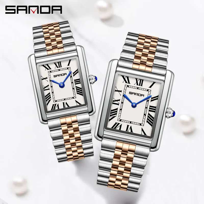 SANDA Couple Tank Quartz Watch - Luxury Watch Cartier 리뷰 및 가격