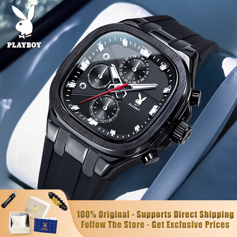 PLAYBOY 3076 Brand original au - Luxury Watch With Rubber Strap 리뷰 및 가격
