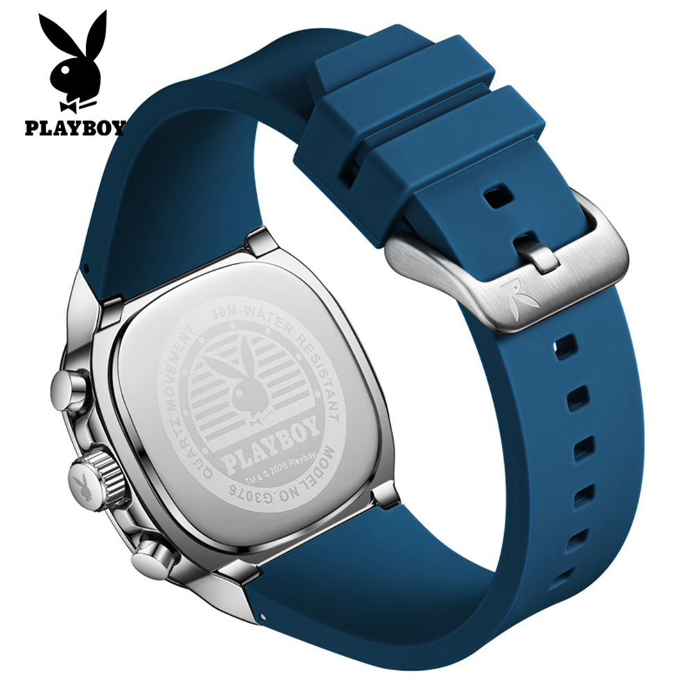 PLAYBOY 3076 Brand original au - Luxury Watch With Rubber Strap 리뷰 및 가격