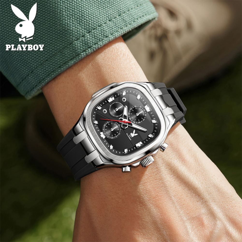 PLAYBOY 3076 Brand original au - Luxury Watch With Rubber Strap 리뷰 및 가격
