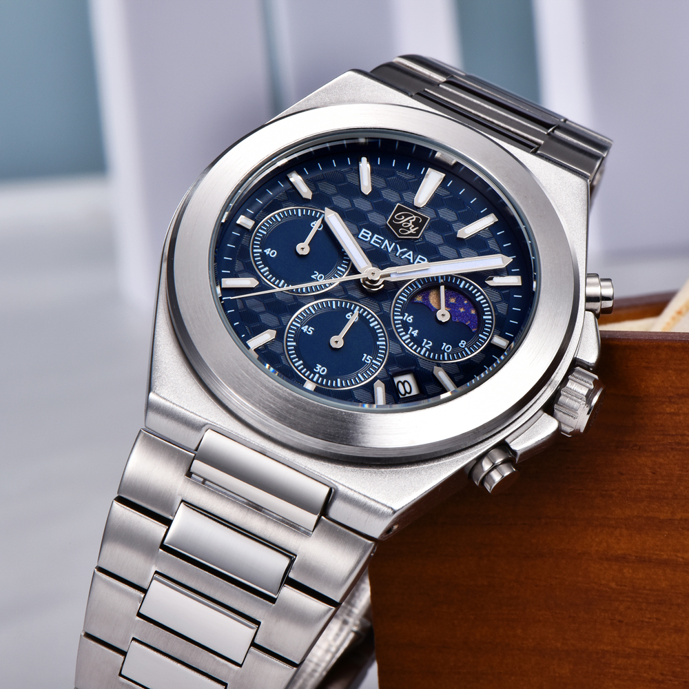 2025 New BENYAR Moon Phase Men - Luxury Watch German 리뷰 및 가격