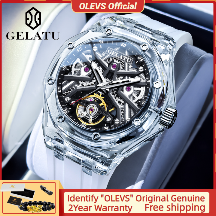 GELATU 8002 Automatic Mechanic - Luxury Watch With Leather Strap 리뷰 및 가격