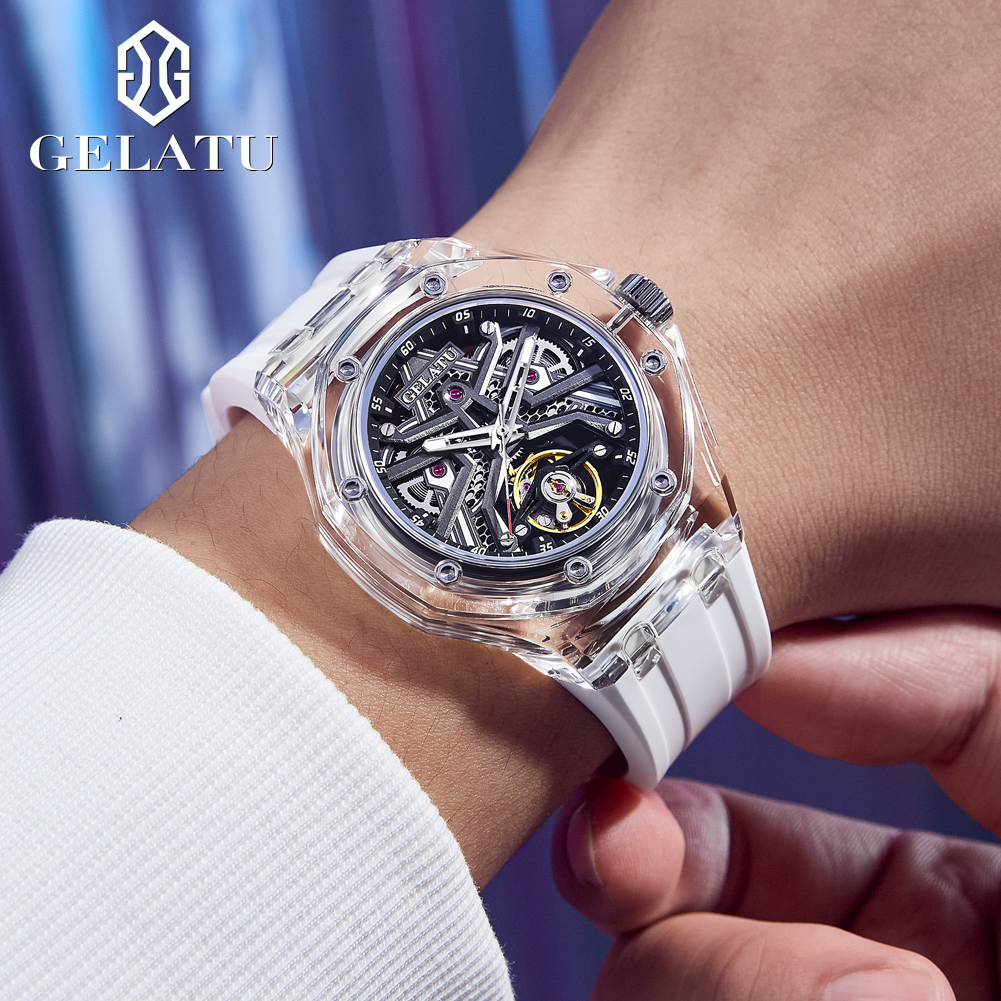 GELATU 8002 Automatic Mechanic - Luxury Watch With Leather Strap 리뷰 및 가격