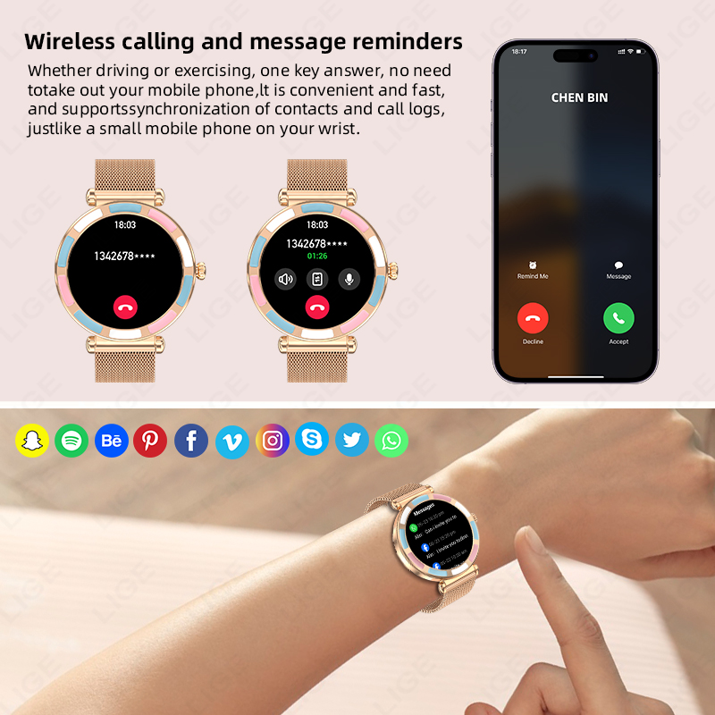 2026 LIGE Luxury Smart Watch F - Luxury Watch Hd 리뷰 및 가격